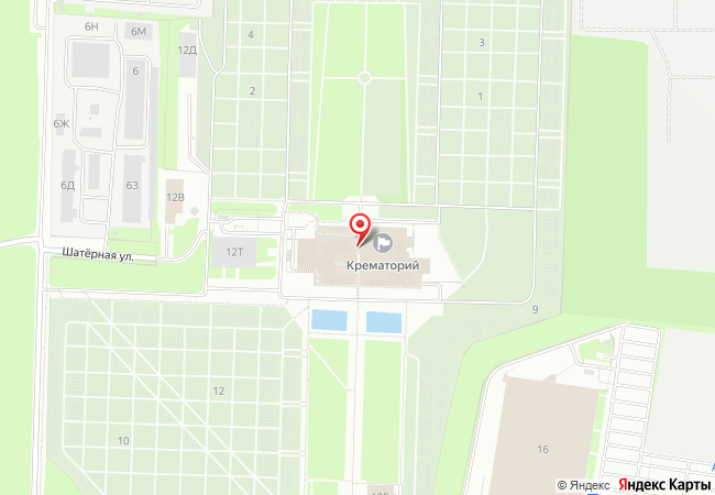 Крематорий Санкт-Петербурга на карте — Шафировский проспект, 12